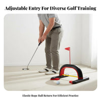 Putting Practice Arch Indoor Outdoor Use Automatic Ball Return Putting Portable and Lightweight Golf Ball Return Machine for Golfers, Backyard