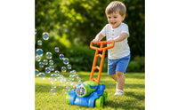 1 Piece Push-and-go Bubble Machine Bubble Mower Bubble Machine Toy Bubble Blower Easy-to-steer Handle Non-toxic Material Suitable for Active Play Family Gathering