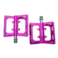 2 Pieces 3 Bearing Mountain Bike Pedal Hollow Design Aluminum Alloy Pedal High Strength for Away from Paved Roads-Road Cycling