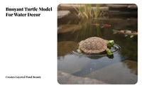 Weather-Resistant Floating Turtle Statue Long-Lasting Construction Floating Turtle Figurine Hand-Painted Resin Tortoise Model for Pool, Outdoor