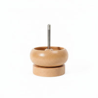 Fast Beading Bead Rotator Fluid Rotation Bead Stringing Tool Beech Wood DIY Jewelry Making Tool Handmade for Crafters, Studio, Home
