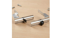 2 Pieces Heavy-Duty Miter Saw Crown Stop Compact Crown Guides Silver-Finished Miter Saw Positioning Guide Compatible for Carpenters, Carpentry, Workshops