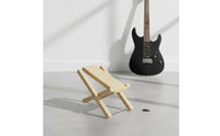 Foldable Adjustable Guitar Foot Stool Ergonomic Adjustable Guitar Footstool Easy to Stow-Away Music Accessory Solid Wood for Practice, Performance
