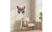 Butterfly Wall Decor Layered Butterfly Wall Art Double-Layer for Patio, Garden