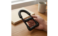 U-Shaped Wrist Exerciser Textured Hand Grip Strengthener Carbon Steel Grip Strength Exerciser Black