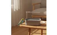 Bird Bath with Spray Bar USB-Powered Bird Bath with Pump Pet Supply Circulating Compact for Small Birds, Cage, Aviary