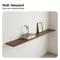 Vertical Surfacemounted Board Shelf Minimalist Design Interior Surface Interior Surface spaceSaving Display Shelf for Book Lovers, Design Aficionados