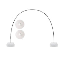 Freestanding Table Arch Stand with Bases Tabletop Arch Stand Curved Photography Backdrop Station Background Stable for Dessert Tables, Weddings