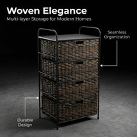 Multi-Layer PE Unit, Hallway Storage Organizer, Bedroom Storage Rack, Living Room Storage Basket, Tall Storage Unit for Home Declutterer