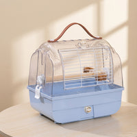 Portable Bird Travel Cage for Parrots, Cockatiels, Budgies, Finches, and Small Birds - Large Space Carrier for Outdoor Use