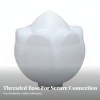 Waterproof Lotus Flower Lampshade Weather Resistant Flowering Tree Street Light Cover Shatterproof for Park, Courtyard