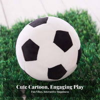 Soccer Ball Stuffed Toy Great Gift Idea Stuffed Football Pillow PP Filling Stuffed Soccer Ball for Kids, Young Children, Playroom, Game Room