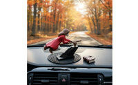 Magical Theme Witch Car Dashboard Ornament Easy Installation Flying Wizard Car Decoration No Batteries Needed Motion Activated Dashboard Figure 3D Printed for Fantasy Fans