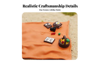 Miniature Camping Set Photography Prop Camping Couple Miniature Scale Model Figures Collector's Item Tiny Scene Props