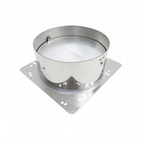 Stainless Steel Range Hood Air Outlet Base Thickened Metal Duct Outlet Base Backdraft Flap Hood Mounting Plate High-Temperature Resistant