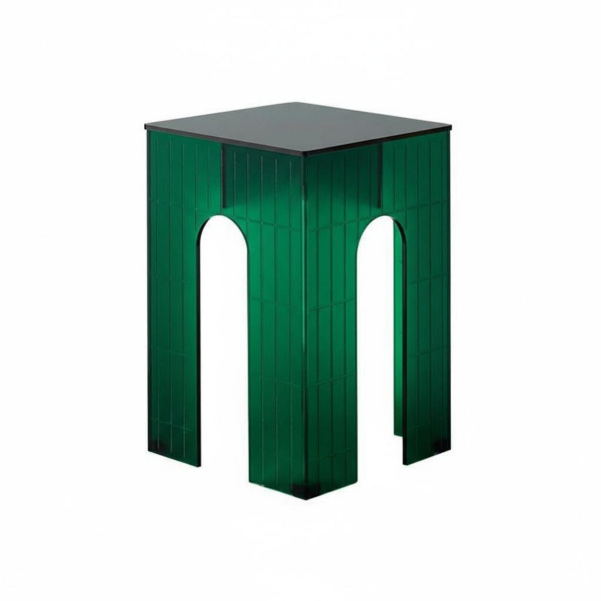 Modern Minimalist Wavy Pedestal Side Table Space-Saving Indoor Furniture Multi-Purpose Small Stool Creative Sculptural Design for Apartment Dwellers, Interior Designers, Living Room, Bedroom, Entryway, Balcony
