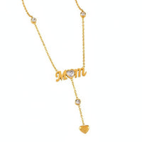 Mom Letter Necklace Sentimental Gift Fashional Necklace Elegant Design Women's Jewelry for Parents