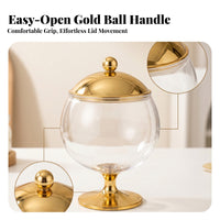 Pedestal Base Acrylic Storage Jar Transparent Clear Storage Jar Easy to Clean Unbreakable