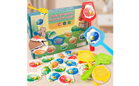 Fly Catching Game Easy to Learn Card Game with Paddles Toy Colorful Fun for Preschoolers, Classroom, Travel