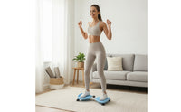 Core Workout Waist Twisting Machine with Massage Nodes Adjustable Waist Rotator Machine Stable Fitness Equipment Low-Impact for Living Room, Office