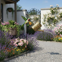 Solar Watering Can Light Automatic activation/off Hummingbird Garden Lamp Easy to Install Outdoor Decor for Yard