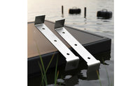 Mounting Holes Fishing Platform Extension Bracket 2.8 Mm Thick Stainless Steel Platform Bracket Bent Ends Stainless Steel Rod Holder Flat Metal