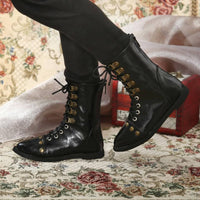 Dark Low-Cut Doll Boots Handmade Doll Boots Fine Details Miniature Footwear