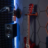 Guitar Wall Mount No-Tools Guitar Wall Hanger Scratch Resistant Holder for Music Studio