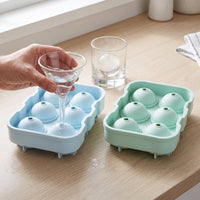 Silicone Ice Ball Mold with Funnel for Whiskey & Everyday Drinks - Food Grade Ice Cube Tray