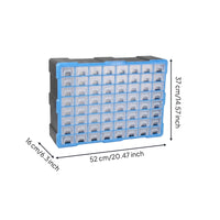 64-Drawer Storage Cabinet Compact Organizer Boxy Parts Organizer
