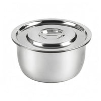 Stainless Steel Cooking Pot Easy to Clean Lidded Pot   Kitchenware
