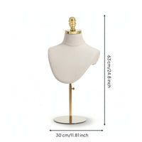 Mannequin Bust with Stand Height-Adjustable Mannequin Head with Shoulders Hat Display Bust textileCovered Hairpiece Display