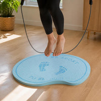 Cordless Jump Rope Mat Thickened Soundproof Shock Absorption Exercise Mat for Home Jogging Fitness Kids Silent Round Sports Non-slip