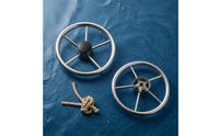 Stainless Steel Boat Steering Wheel Corrosion-Resistant Marine Steering Wheel Rustproof Universal for Boats