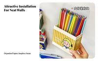 Strong Magnetic Elements Attractive Storage Box Multifunctional Attractive Pen Holder Space Saving for Children, Toddlers, Playroom