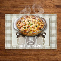 Easter Table Runner 45 x 30 cm Heat-Resistant Table Mat Holiday Dining Table Decor Tabletop Easter Home Decoration for , Kitchen, Restaurant, Party