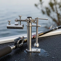 Floor Clamp Rod Holder Stainless Steel Clamp on Fishing Pole Holder for Anglers