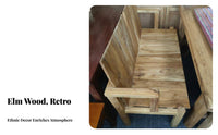 Solid Wood Construction Rustic Wooden Booth and Table Set Heavy-Duty Bar Furniture Vintage Aesthetic Restaurant Seating Stable Design for Pub Managers, Cafe Owners, Interior Designers, Taverns, Restaurants, Live Music Venues