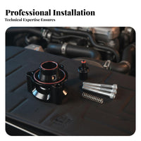 Black Turbo Blow-off Valve Base Aluminum Blow-off Valve Housing Anodized Finish Auto Part Machined