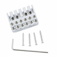 Six-String Bridge-End Guitar String Lock Double Row Locking Nut for Guitarists, Luthiers