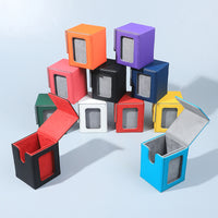 Card Box PU Storage Box Magnetic Hard Case for Game Cards