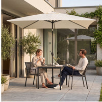Vented Rectangular Patio Umbrella Large Rectangular Umbrella Sun-Shading Windproof for Homeowners