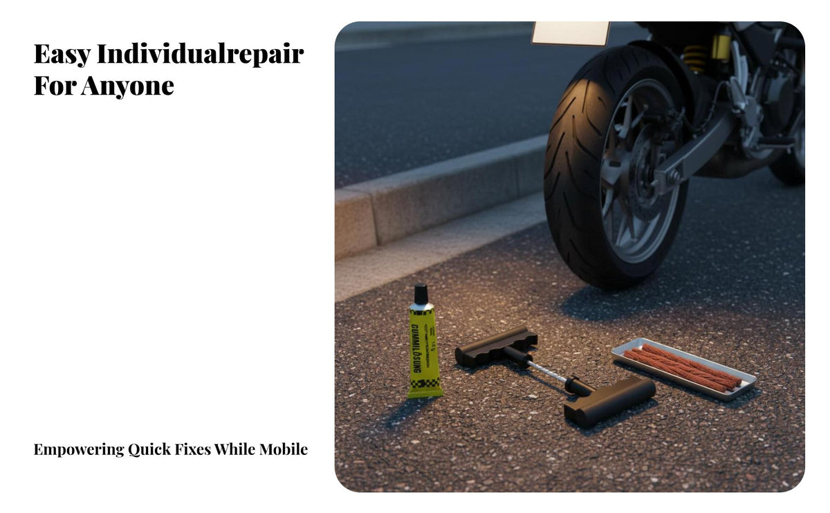 Tubeless Tire Repair Strip Inserterger Tool Emergency Repair Tire Repair Strip Inserter Kit Portable Automotive Accessory for Automobile Owners