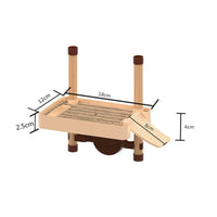 Floating Platform with Ramp Low-Height for Reptile Owners