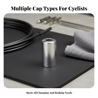 Bike Wire End Cap Aluminum Alloy Cycle Wire Housing Ferrule Brake Wire End Crimps Universal Anodized Finish for Workshop