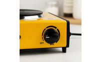 1000W High Power Electric Hot Plate Compact Mini Hot Plate Cool-Handle Handles Portable Electric Cooktop Adjustable Temperature Control for Office Workers, Students