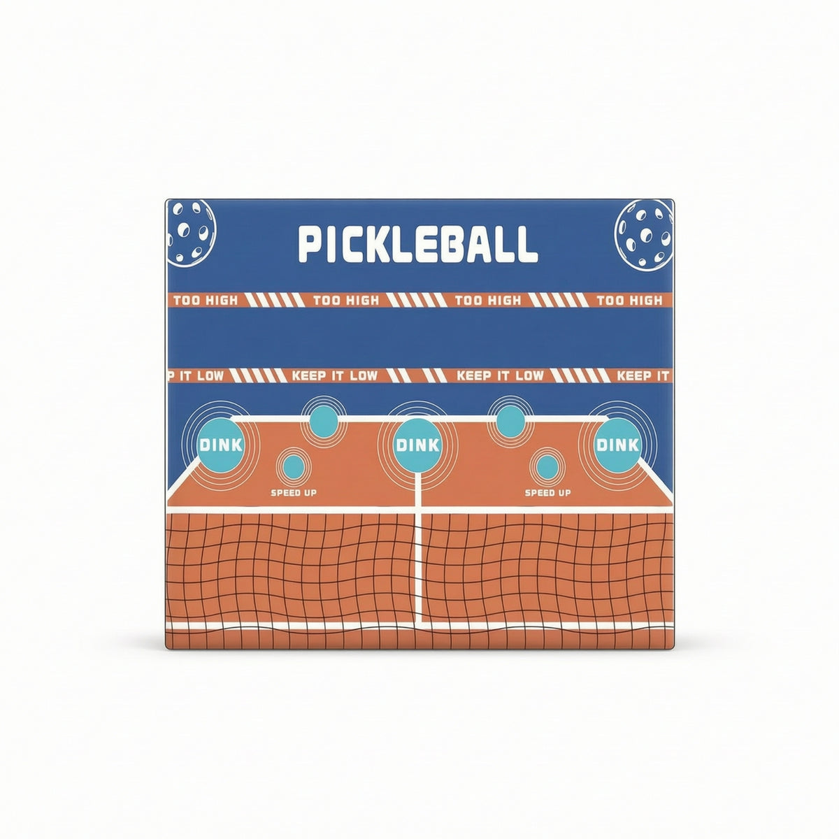 Pickleball Wall Sticker Indoor Pickleball Practice Target Wall Decal Targets Large Mat Long-Lasting for Beginners, Home, Garage