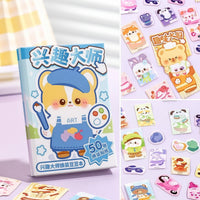 4 Pieces Mini Sticker Notebook Compact Stationery for Journaling Enthusiasts, Scrapbooking, Travel