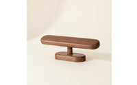 Watch Display Stand Walnut Finish Lumber Watch Holder Compact Organizer for Nightstand
