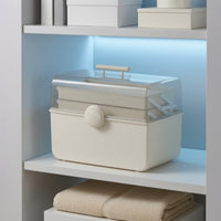 Tool Storage Box Compact Folding Tool Box Foldable Toolbox Sturdy Organizer Transparent for DIYers, Home Repair, Garage